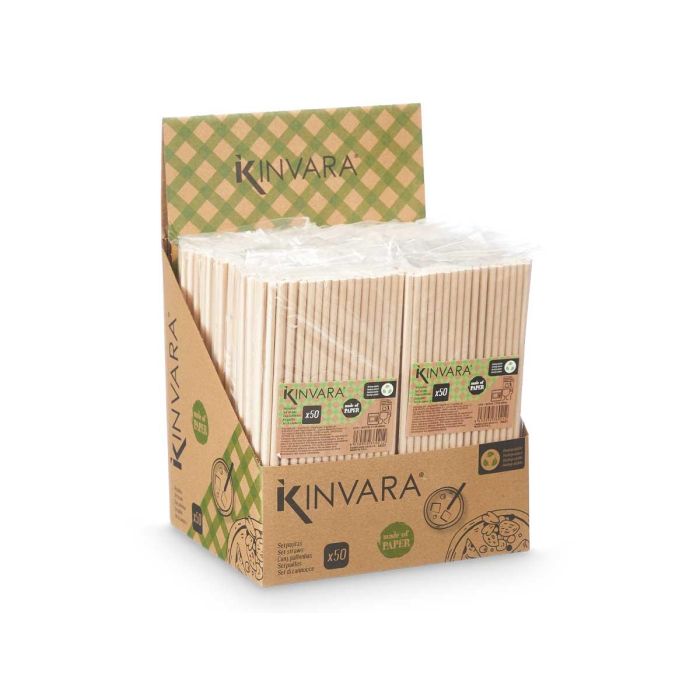 Set 50 Pajitas Kraft Kinvara 9X22CM (48 Unidades) 2 Set 50 Pajitas Kraft Kinvara 9X22CM (48 Unidades) 2