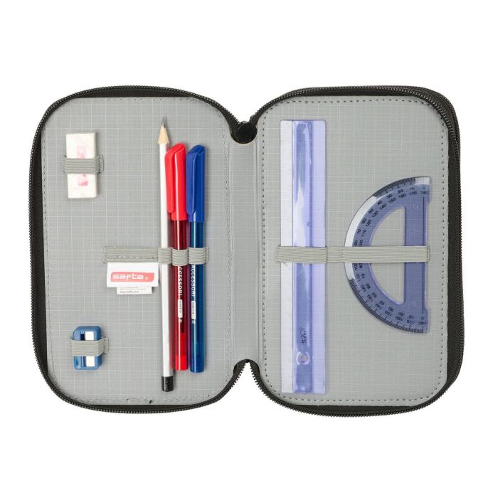 Plumier Triple Safta Urban style Azul Gris 12,5 x 19,5 x 5,5 cm 37 Piezas 3 Plumier Triple Safta Urban style Azul Gris 12,5 x 19,5 x 5,5 cm 37 Piezas 3