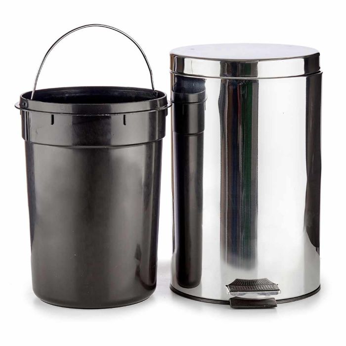 Papelera Berilo 12L acero inoxidable con pedal 31.5x38.5x25 cm (4 Unidades) 4 Papelera Berilo 12L acero inoxidable con pedal 31.5x38.5x25 cm (4 Unidades) 4