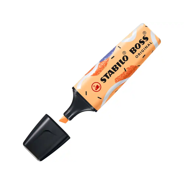 Stabilo Rotulador Boss Original Pastel by Ju Schnee Fluorescente Naranja Pálido 2/5 mm Tinta Base Acuosa Antisecado 6