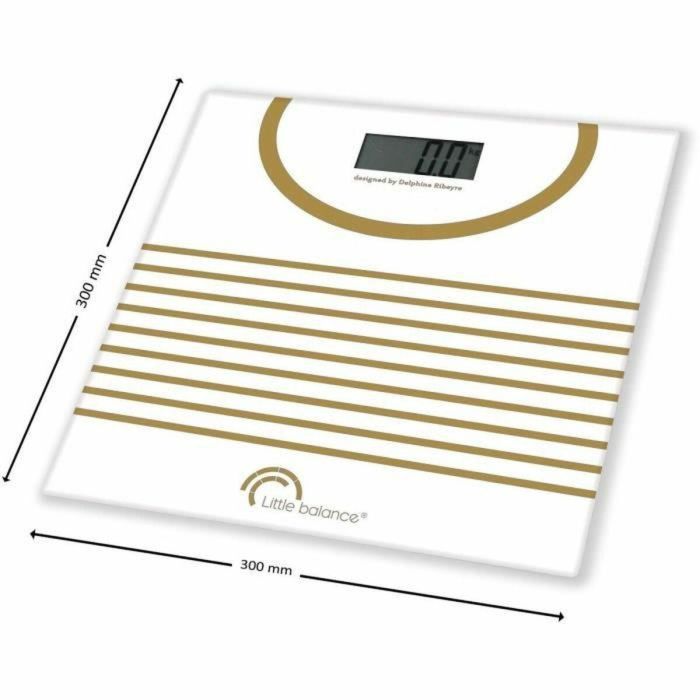 Báscula personal electrónica LITTLE BALANCE Mariniere Gold - báscula electrónica - 180 kg/100 g - Diseño Mariniere Gold 4 Báscula personal electrónica LITTLE BALANCE Mariniere Gold - báscula electrónica - 180 kg/100 g - Diseño Mariniere Gold 4