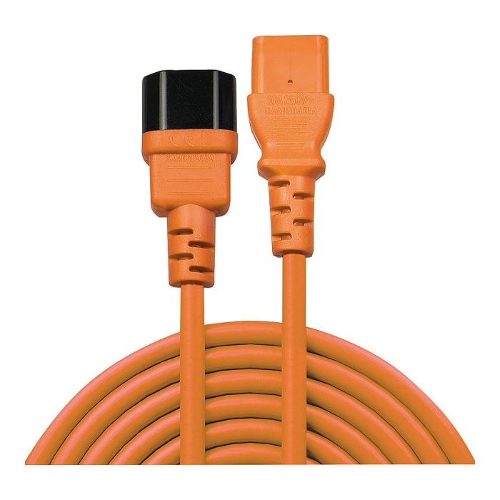 Lindy Cable de Extensión IEC de 2m, Naranja 1