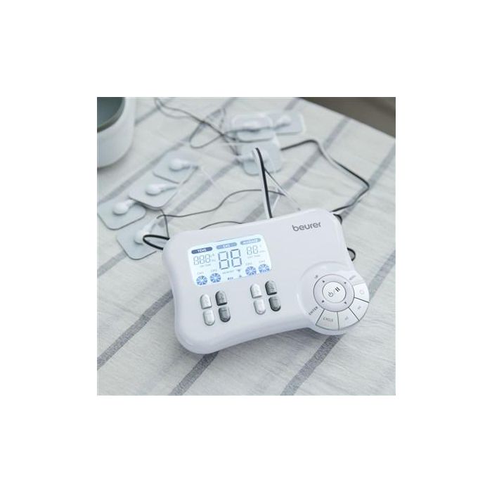 Beurer EM-80 Electroestimulador Digital 3 en 1 - Alivio del Dolor, Fortalecimiento Muscular y Masaje con 4 Canales y 8 Electrodos 13 Beurer EM-80 Electroestimulador Digital 3 en 1 - Alivio del Dolor, Fortalecimiento Muscular y Masaje con 4 Canales y 8 Electrodos 13