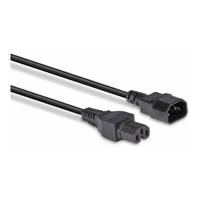 Lindy Cable de Alimentación IEC C14 a IEC C15 'Hot Condition' de 2m, Negro