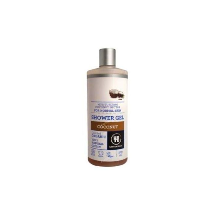 URTEKRAM Gel de Baño Coco 500ml Eco Vegan | Néctar de Coco Orgánico COSMOS ORGANIC