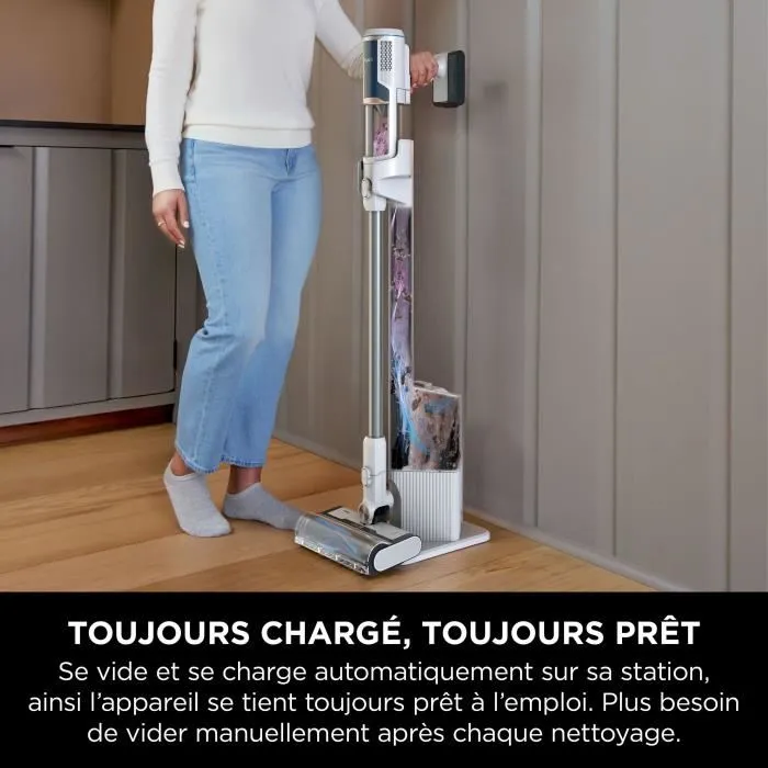 Shark BU3521EU Aspiradora escoba 2 en 1, Sin bolsa, Azul, Blanco, Plástico, Secar, Ciclónico 1