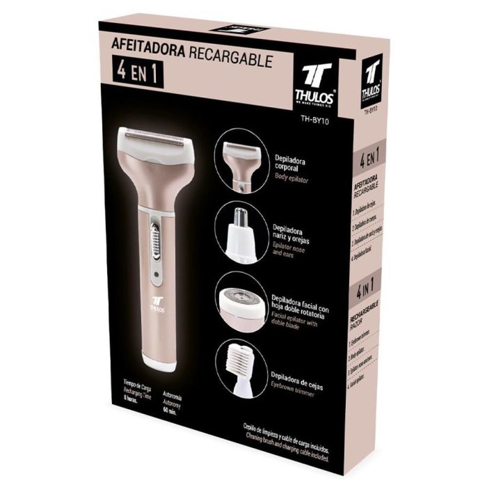 Thulos Afeitadora Recargable 4 en 1 TH-BY10 - Depiladora de cejas, corporal, nariz, orejas y facial 3 Thulos Afeitadora Recargable 4 en 1 TH-BY10 - Depiladora de cejas, corporal, nariz, orejas y facial 3