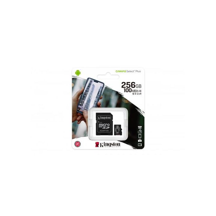 Kingston Tarjeta De Memoria Micro Sdhc Canvas Select 256 grb C-Adaptador 4