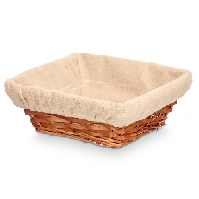 Cesta Cuadrada Mimbre Madera Kipit 23X9CM (36 Unidades) 1 Cesta Cuadrada Mimbre Madera Kipit 23X9CM (36 Unidades) 1