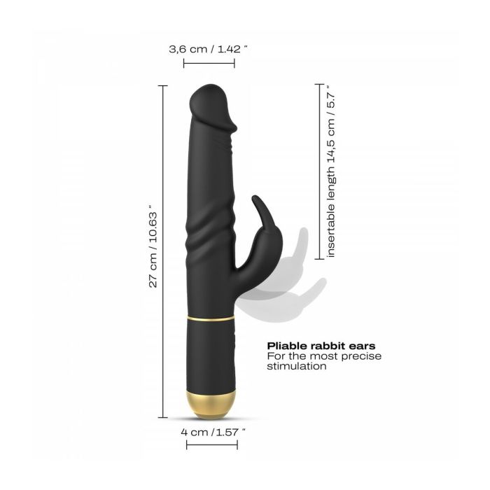 Vibrador Doble Estimulación Dorcel DOR213 Negro 2