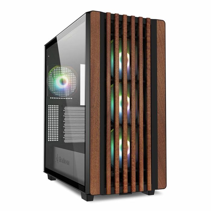 Sharkoon REBEL C70G RGB - Torre Gaming Full Tower con Panel Frontal de Madera, Cristal Templado y 4 Ventiladores RGB Negro 11 Sharkoon REBEL C70G RGB - Torre Gaming Full Tower con Panel Frontal de Madera, Cristal Templado y 4 Ventiladores RGB Negro 11