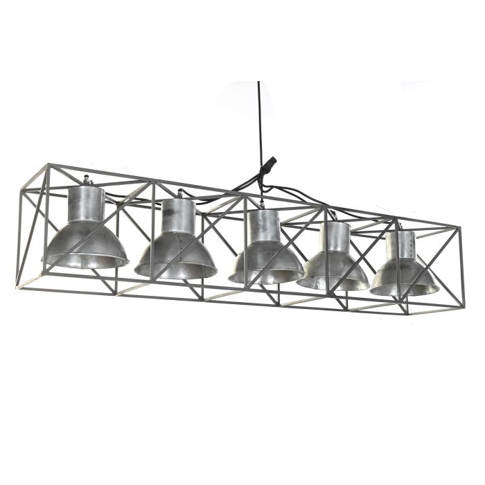 DKD Home Decor Lámpara Techo Metal Gris Negro 24 x 24 x 115 cm 2