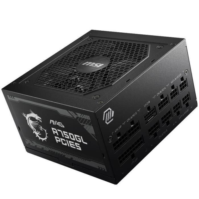 MSI 3067ZP8B11CE0 MAG A750GL PCIE5 Fuente de Alimentación Modular 80+ Gold 750W 5