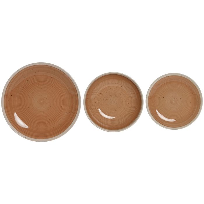 Vajilla Basicos DKD Home Decor Naranja Blanco 27 x 3 x 27 cm Set de 18 1 Vajilla Basicos DKD Home Decor Naranja Blanco 27 x 3 x 27 cm Set de 18 1