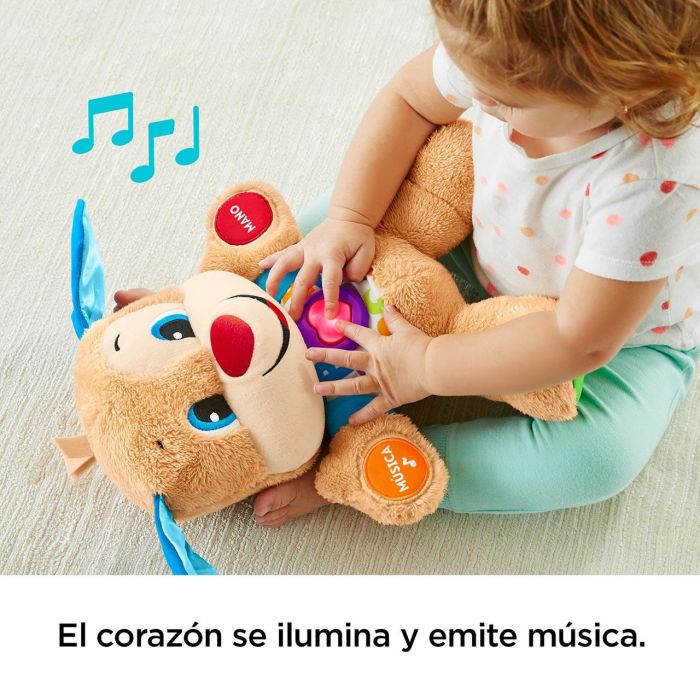 Fisher-Price Fpm53 Perrito Primeros Descubrimientos Juguete Interactivo Aprende Palabras Colores Formas Partes Cuerpo Tecnología Inteligente 3 Niveles +6m 2