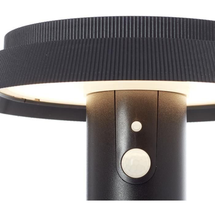 Poste de exterior - BRILLIANT - ALVERO - LED y solar - Detector de movimiento - Metal y plástico - 4 W - Negro 2 Poste de exterior - BRILLIANT - ALVERO - LED y solar - Detector de movimiento - Metal y plástico - 4 W - Negro 2