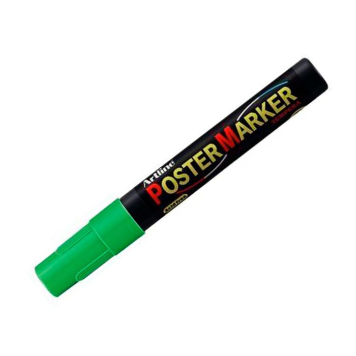 Rotulador Artline Poster Marker Epp-4-Ver Flu Punta Redonda 2 mm Color Verde Fluor 2