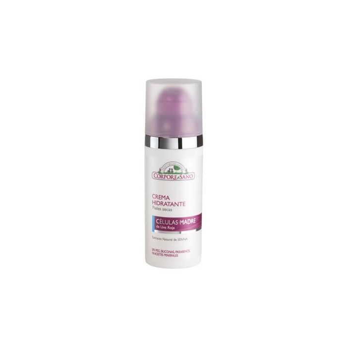 CORPORE SANO Crema Hidratante con Células Madre de Uva y Secuoya para Piel Seca, 50ml