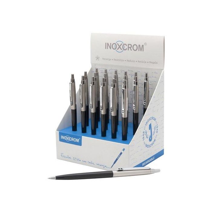 Boligrafo Inoxcrom Soul Expositor De 18
