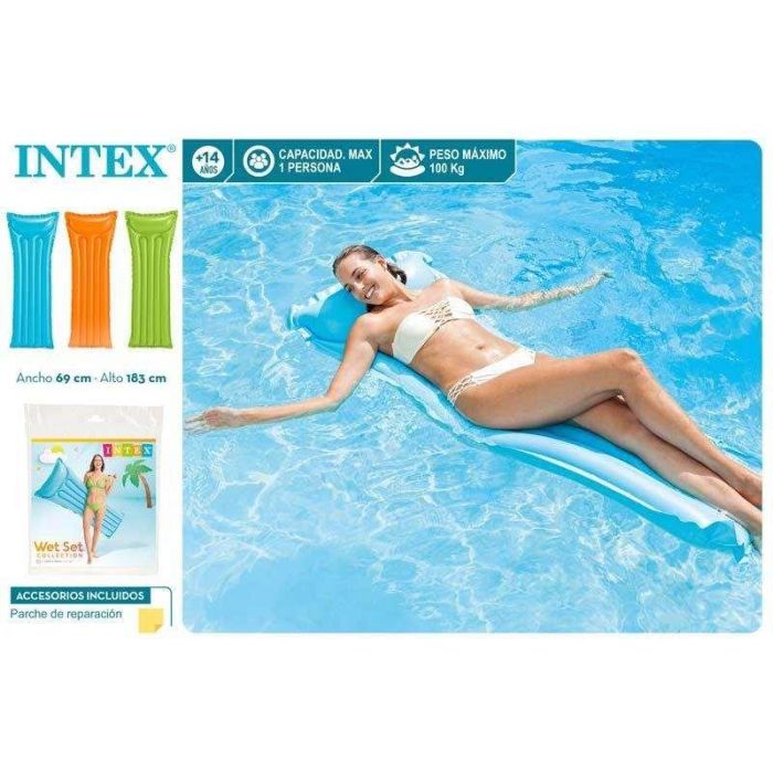 Intex Colchoneta 5 Tubos Colores Mate 183x69 cm - Modelos Surtidos 7