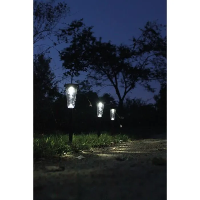 Canopo Set de 3 Balizas Solares 20 Lúmenes Beige 1 Canopo Set de 3 Balizas Solares 20 Lúmenes Beige 1