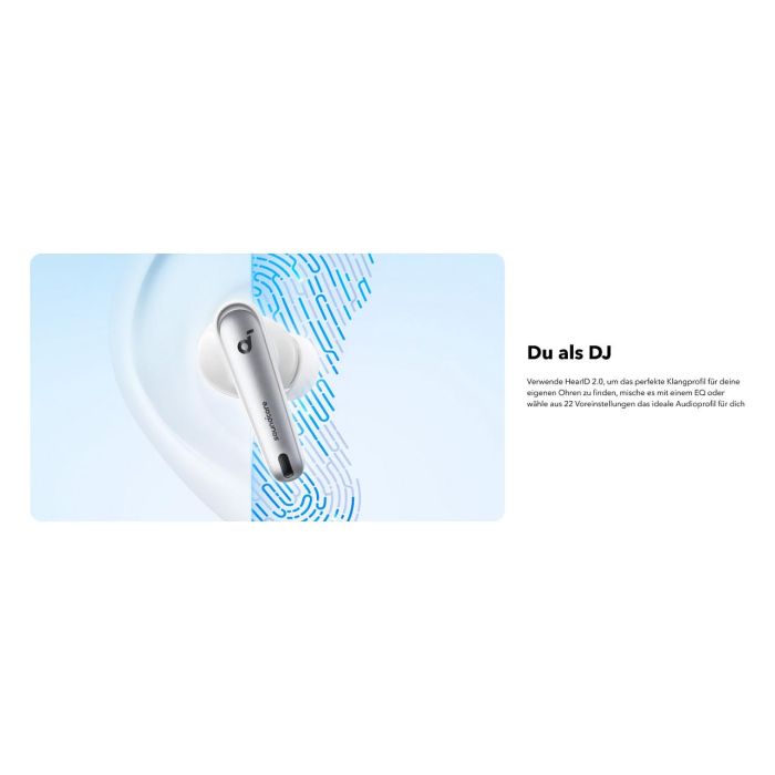 Soundcore Liberty 4 NC Auriculares Inalámbricos Dentro de Oído con Cancelación de Ruido Activa Bluetooth para Llamadas y Música Blancos 3