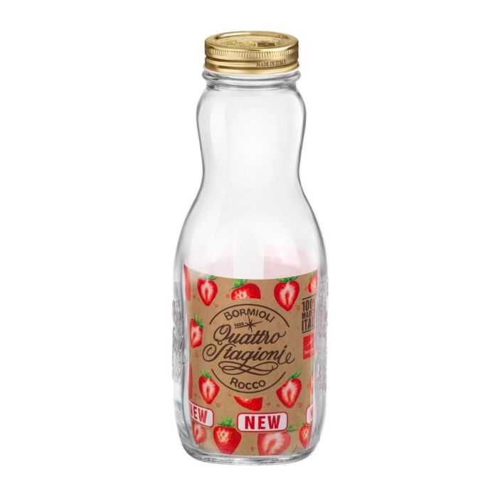 Bormioli Rocco Botella Vidrio Quattro Stagioni 1 L Pack 6 Unidades, Fabricada en Italia, Bicolor Brillo, Ecológica, Apta Lavavajillas y Frigorífico 4 Bormioli Rocco Botella Vidrio Quattro Stagioni 1 L Pack 6 Unidades, Fabricada en Italia, Bicolor Brillo, Ecológica, Apta Lavavajillas y Frigorífico 4