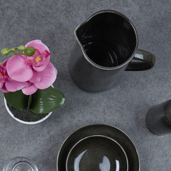 Home Deco Factory Jarra 1,5 L Tokyo Agua Mesa Elegante Crudo Natural 18x13 cm H.21,5 cm 2