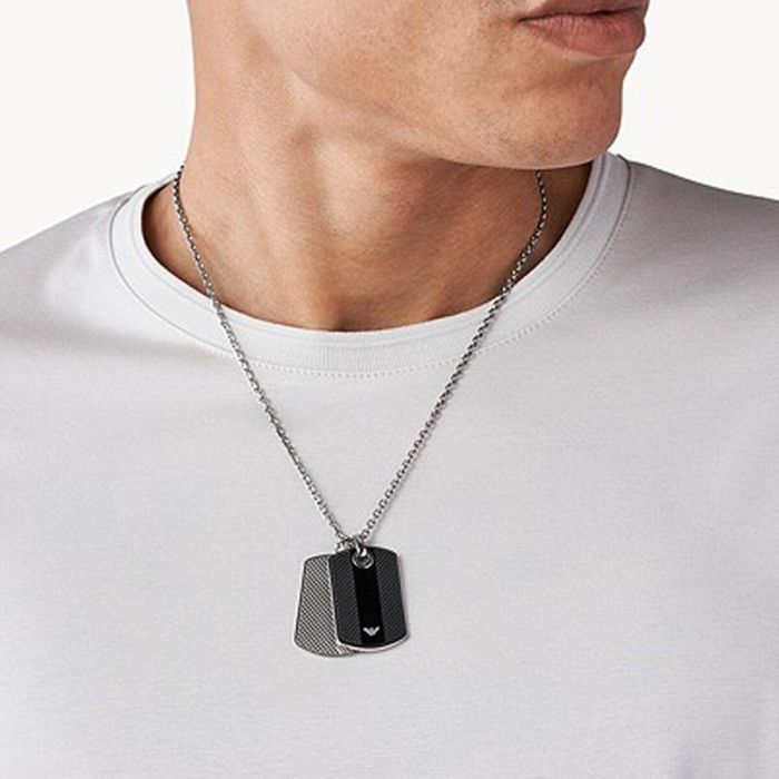 Collar Hombre Emporio Armani EGS1542040 2 Collar Hombre Emporio Armani EGS1542040 2