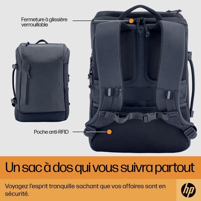 HP Travel 25 Litros Mochila para Portátil de 15.6 pulgadas Iron Grey - Resistente al Agua con Múltiples Bolsillos 11