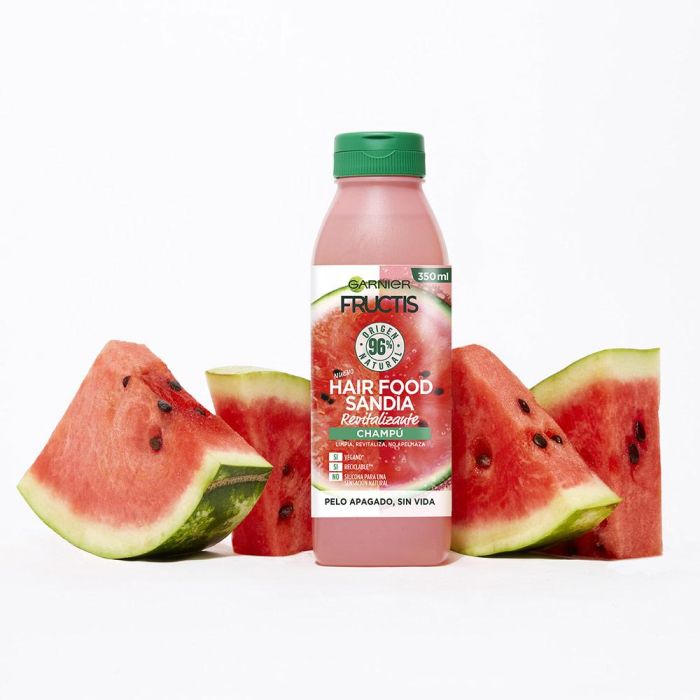 Garnier Fructis Hair Food Sandía Champú Revitalizante 350 ml 3