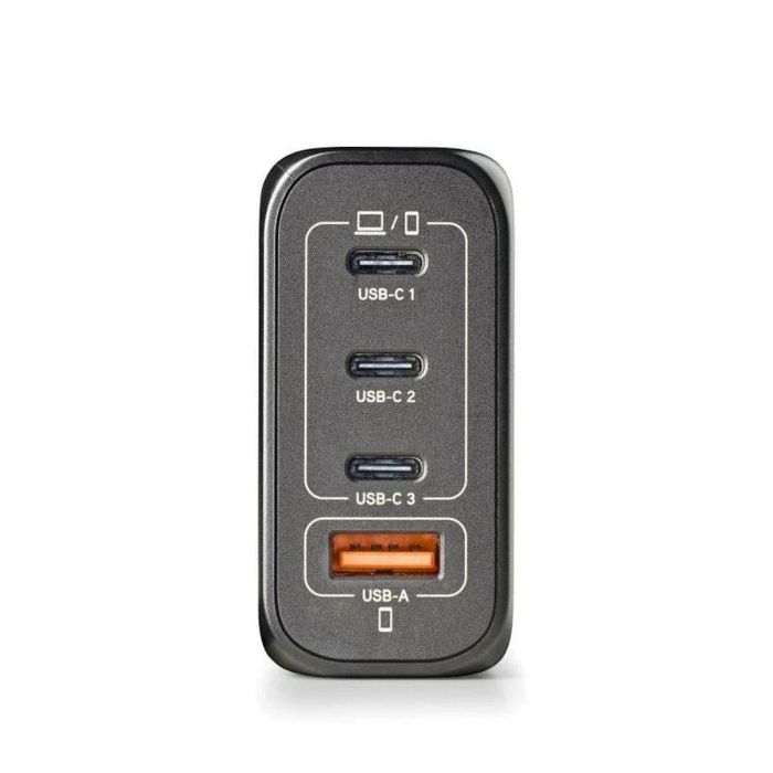 NGS BUD140W Cargador de Pared Ultrarrápido 140W GaN con 4 Puertos (3x USB-C PD3.1, 1x USB-A QC3.0) para Portátiles, Smartphones, Tablets 19