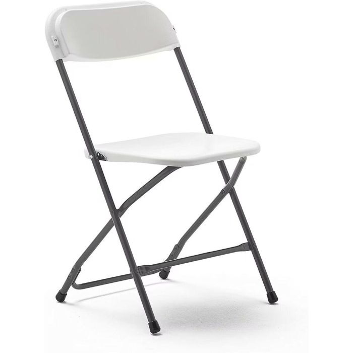 Marbueno Silla Plegable Resina Blanco 44x44x79 cm Catering, Playa y Camping 10532