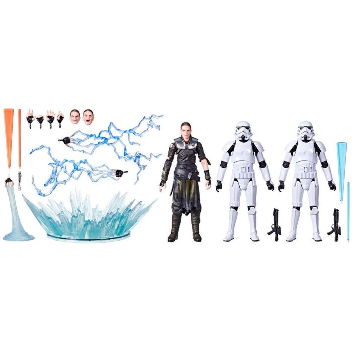 HASBRO Set Star Wars The Force Unleashed Starkiller & Stormtroopers 15cm Figura Articulada con Accesorios 1