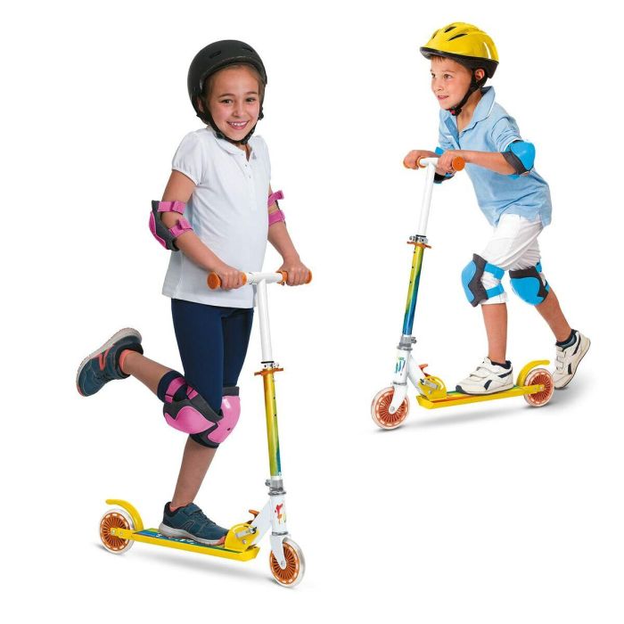 Mondo MON8001011287185 - Scooter plegable de 2 ruedas Rainbow Arc-en-Ciel 1 Mondo MON8001011287185 - Scooter plegable de 2 ruedas Rainbow Arc-en-Ciel 1