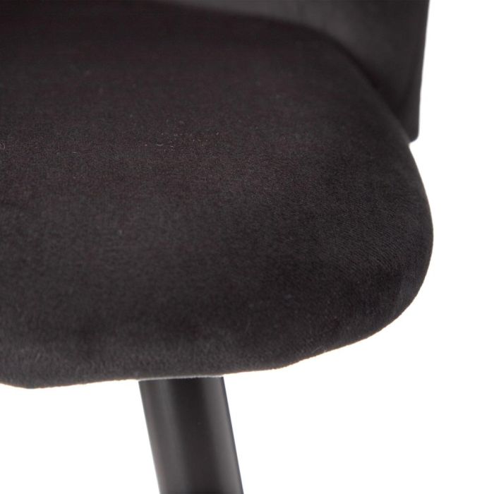 Taburete Alto Negro Tejido-Metal Salón 40,20 X 48,20 X 102 C