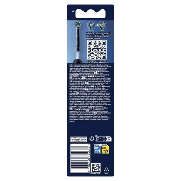 Oral-B ORA1727109856990 Cepillos Cross Action Pro Pack de 8 Negro 1 Oral-B ORA1727109856990 Cepillos Cross Action Pro Pack de 8 Negro 1