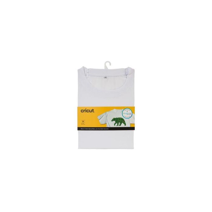 Cricut 2007902 Camiseta Cuello Redondo Masculino Blanco