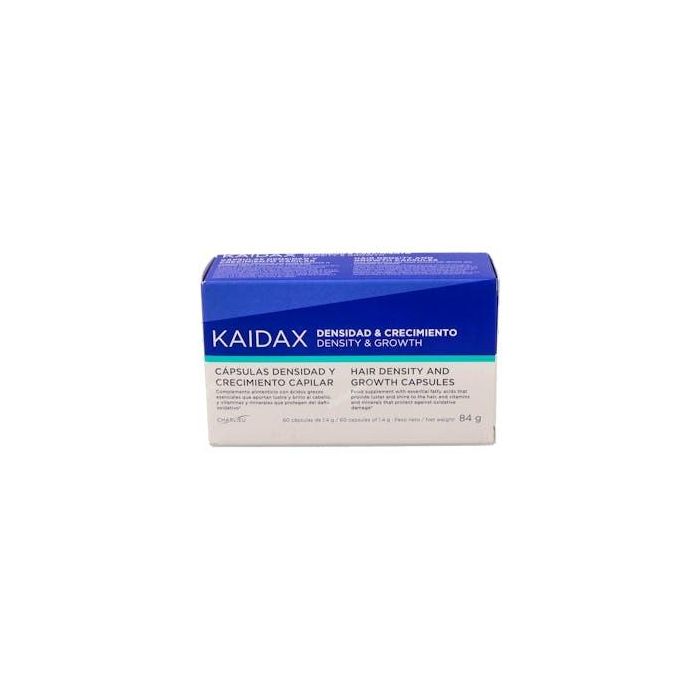 Topicrem KAIDAX Cápsulas Densidad & Crecimiento Capilar 60 unidades. Vitaminas y minerales para cabello fuerte y sano.