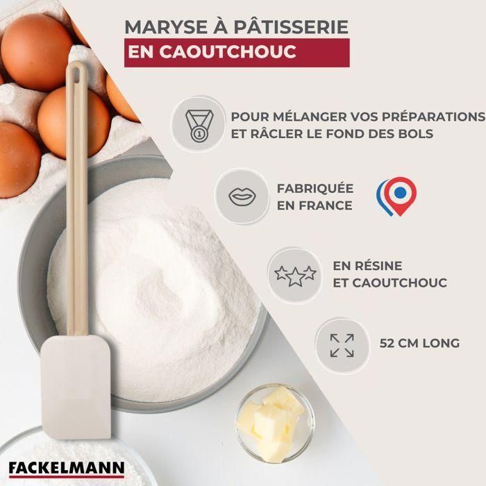 Juego de 2 espátulas de cocina para repostería - FACKELMANN - Mango de resina - 52 cm 2 Juego de 2 espátulas de cocina para repostería - FACKELMANN - Mango de resina - 52 cm 2