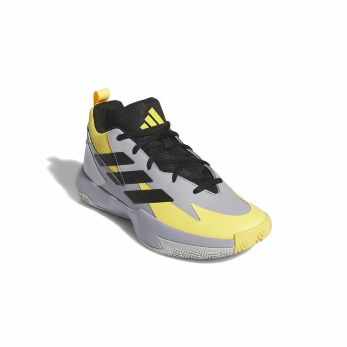 Zapatillas de Baloncesto para Niños Adidas Cross Em Up Select Mid Amarillo Gris 3
