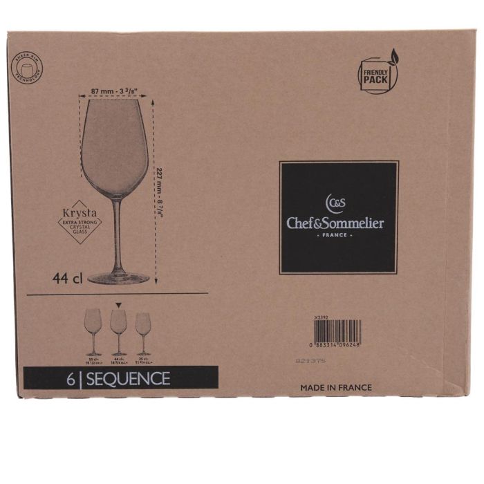 Caja 6 Copas Vino Krysta Sequence Chef & Sommelier 44 cL 4 Caja 6 Copas Vino Krysta Sequence Chef & Sommelier 44 cL 4