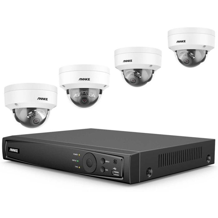 Annke N48PAW+I91DG*4+2T Überwachungskameraset 4 Kameras mit Recorder 3