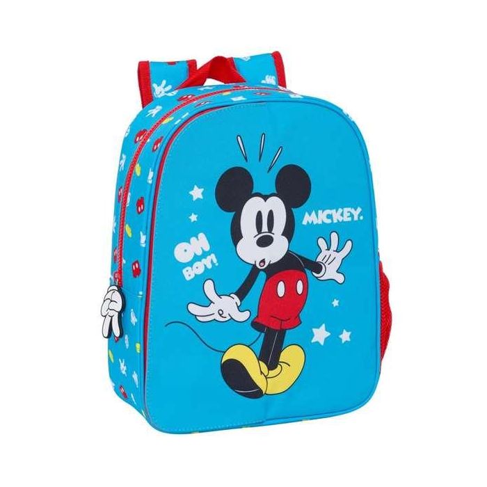 Mochila Escolar Mickey Mouse Clubhouse Fantastic Azul Rojo 26 x 34 x 11 cm 3