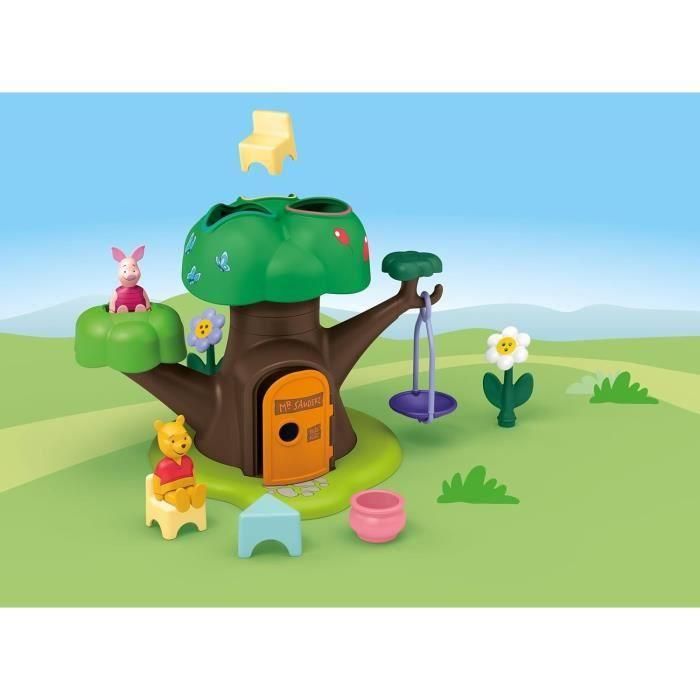 Playmobil Junior Disney: Winnie The Pooh - Casa del Árbol con Tobogán y Juego de Roles para Desarrollo Motor y Sensorial 1