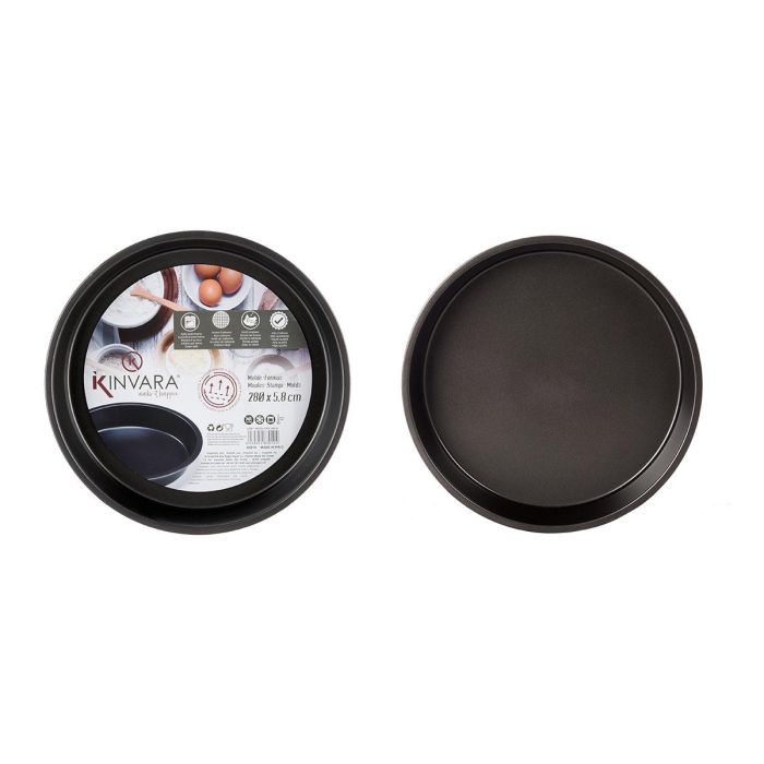 Kinvara Molde Redondo Metal 28 cm Antiadherente Alta Calidad Apto Horno Gris Oscuro (Set de 24) 3