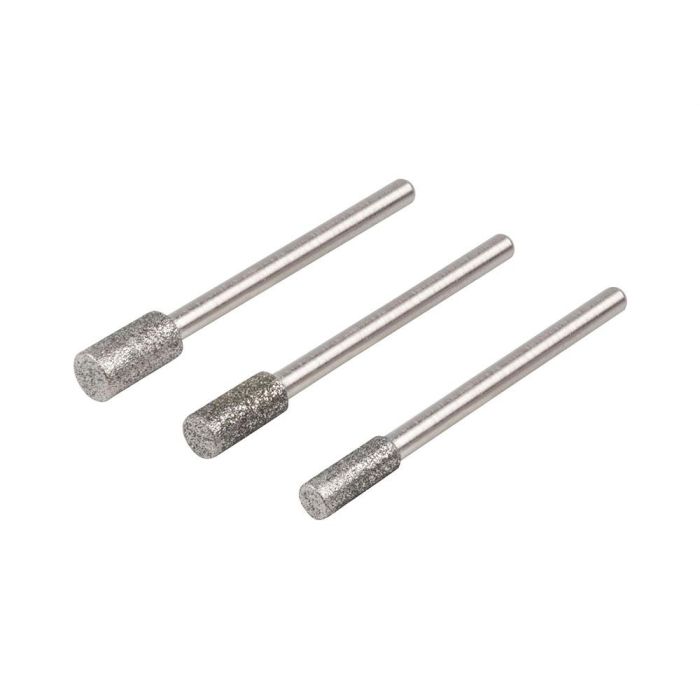 Wolfcraft Set 3 muelas de diamante cilíndricas 5987000 para cerámica, vidrio y metales no férreos 0 Wolfcraft Set 3 muelas de diamante cilíndricas 5987000 para cerámica, vidrio y metales no férreos 0