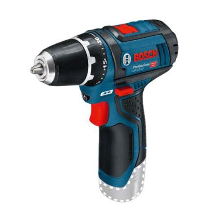 Atornillador BOSCH PROFESSIONAL a batería 12V GSR 12V-15, 2 x 2.0Ah + cargador 1230, en una bolsa 1