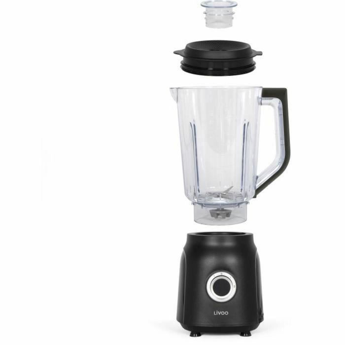 Batidora - LIVOO - 1,5 L - 600 W - 22.000 rpm - 2 velocidades - Negra 2