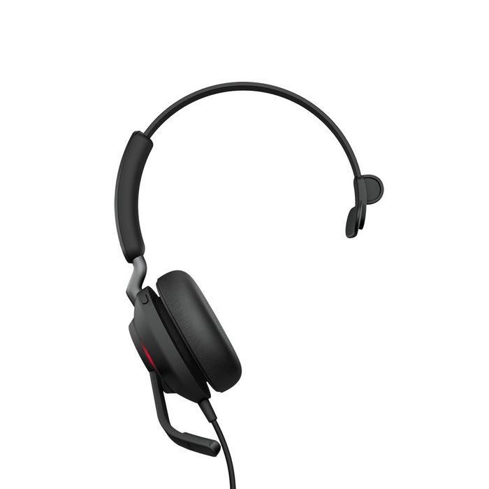 Jabra Evolve2 40 Auriculares Profesionales con Cancelación de Ruido, Certificado Microsoft Teams y 3 Micrófonos